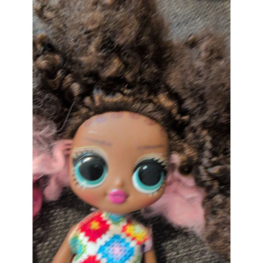 LOL Surprise OMG Lot of 3 Fashion Dolls 2019 MGA Curly Hair No Original Clothes